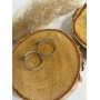 Boucles d'oreilles Anneau argenté  - 1